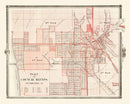 Vintage Map of Council Bluffs, Iowa 1875