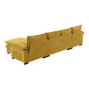 [VIDEO]118' Modern Chenille Sectional Sofa with Double Cushions,Storage Pockets,5 Seat Upholstered Indoor Furniture,L-shaped Comfy Cloud Couch with Reversible Chaise for Living Room,Apartment,3 Colors