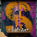 Money, Wealth, Success, Ambition Art Wall Wallpaper. Street Graffiti Art Mural.