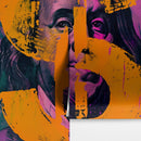 Money, Wealth, Success, Ambition Art Wall Wallpaper. Street Graffiti Art Mural.