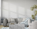 Serene Foggy Ocean Waves Wallpaper Mural.