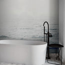 Serene Foggy Ocean Waves Wallpaper Mural.