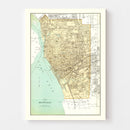 Vintage Map of Buffalo, New York 1895