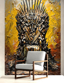 Game of Thrones-Inspired Throne of Swords Wallpaper Mural.