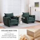 Green Oversized Luxurious Accent Chair Living Room