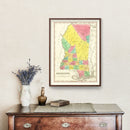 Vintage Map of Mississippi 1831