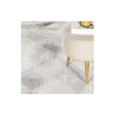 Geometrix - 5'3" X 7'3" Area Rug & Geometric, 3D Effect - Ivory / Gray - Polyester