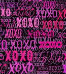 Pink XOXO Wallpaper Mural – Stylish Chic Glamour Girl’s Room Decor.