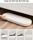 43 Inch SherpaWhite Upholstered Storage Ottoman Bench