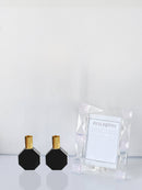 Octagon Candleholder: BLACK
