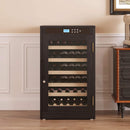 Nuvia 69-Bottle 7.6 Cu.Ft Freestanding Smart Wooden Wine Cooler With LED Touch Display (SAK24861)