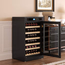 Nuvia 69-Bottle 7.6 Cu.Ft Freestanding Smart Wooden Wine Cooler With LED Touch Display (SAK24861)