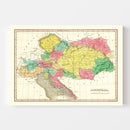 Vintage Map of Austria 1831