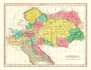 Vintage Map of Austria 1831