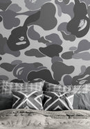 Bape Camo Wallpaper Mural. Blue Camo Streetwear Hype Beast Aesthetics.