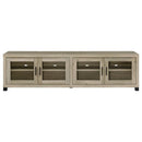 Sachin 4-door Engineered Wood 79-inch TV Stand Distressed Pine