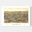 Vintage Map of Fishkill, New York 1886