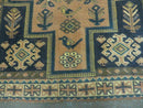 4' X 6' Antique Handmade Turkish Anatolian Wool Rug Camel Vegetable Dyes