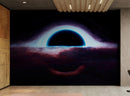 Black Hole Wall Mural – Interstellar Space Sci-Fi Wallpaper.