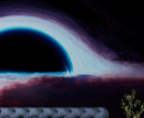 Black Hole Wall Mural – Interstellar Space Sci-Fi Wallpaper.
