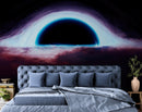 Black Hole Wall Mural – Interstellar Space Sci-Fi Wallpaper.