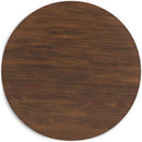 Traditional Round Dining Table Seats 4 Brown Finish