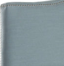Sky Blue Upholstered Camelback Headboard With Silver Nailhead