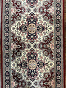 Sino Persian Runner Rug 2.7 x 8, Floral, Handmade, 250 KPSI