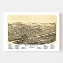 Vintage Map of Fort Plain, New York 1891