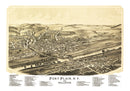 Vintage Map of Fort Plain, New York 1891
