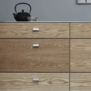 Satin Steel "Elan" Knob and Drawer Pulls