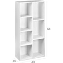 White 7 Cube Organizer Bookcase Storage Shelves Unit