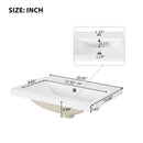 20' Bathroom Vanity with Sink, Bathroom Vanity Cabinet with Two-tier Shelf, Adjustable Shelf, Solid Wood and MDF, White(Old Sku:WF322518AAK)
