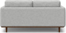 Morrison 72 Inch Mid Century Modern Sofa Set Mist Grey