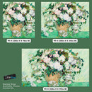 Vincent Van Gogh White Flowers in Vase Wall Mural.