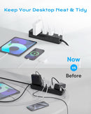 Desk Clamp Power Strip With 17-in-1 Hub And 40W Fast Charge