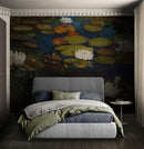 Albert Edelfelt Water Lilies Painting Wallpaper Mural.