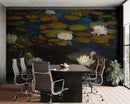 Albert Edelfelt Water Lilies Painting Wallpaper Mural.