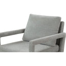 Mid-Century Armchair, 2pcs, Accent Chair with Wood Legs & Soft Cushion for Living Room, Bedroom, Home Office, Study, Grey