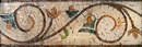 Autumn's Delicacy Floral Mosaic Border