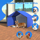 Dog Shade Shelter Outdoor Tent for Small Medium Dogs, Waterproof Sun Protection Pet House for Dogs, Small Animals and Livestock, Blue