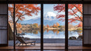 Scenic Lake View with Mount Fuji 3D Wallpaper Mural.