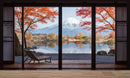 Scenic Lake View with Mount Fuji 3D Wallpaper Mural.