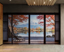 Scenic Lake View with Mount Fuji 3D Wallpaper Mural.