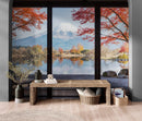 Scenic Lake View with Mount Fuji 3D Wallpaper Mural.
