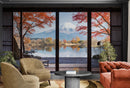 Scenic Lake View with Mount Fuji 3D Wallpaper Mural.