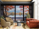 Scenic Lake View with Mount Fuji 3D Wallpaper Mural.