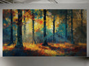 Colorful Forest Painting Wallpaper Mural.