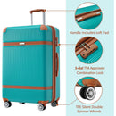 Hardshell Luggage Sets 3 Piece double spinner 8 wheels Suitcase with TSA Lock Lightweight 20"24"28"