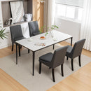 Modern Dining Chairs Set of 2, Upholstered Kitchen & Dining Room Chairs with Solid Wood Legs,Tufted Linen Fabric Chairs for Living Room, Restaurant